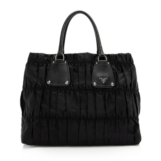 Prada Tessuto Gaufre Large Tote - Rovelle Bags