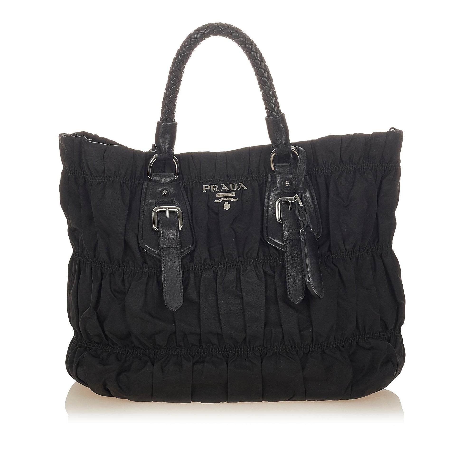 Prada Tessuto Gaufre Satchel Style 22 - Rovelle Bags