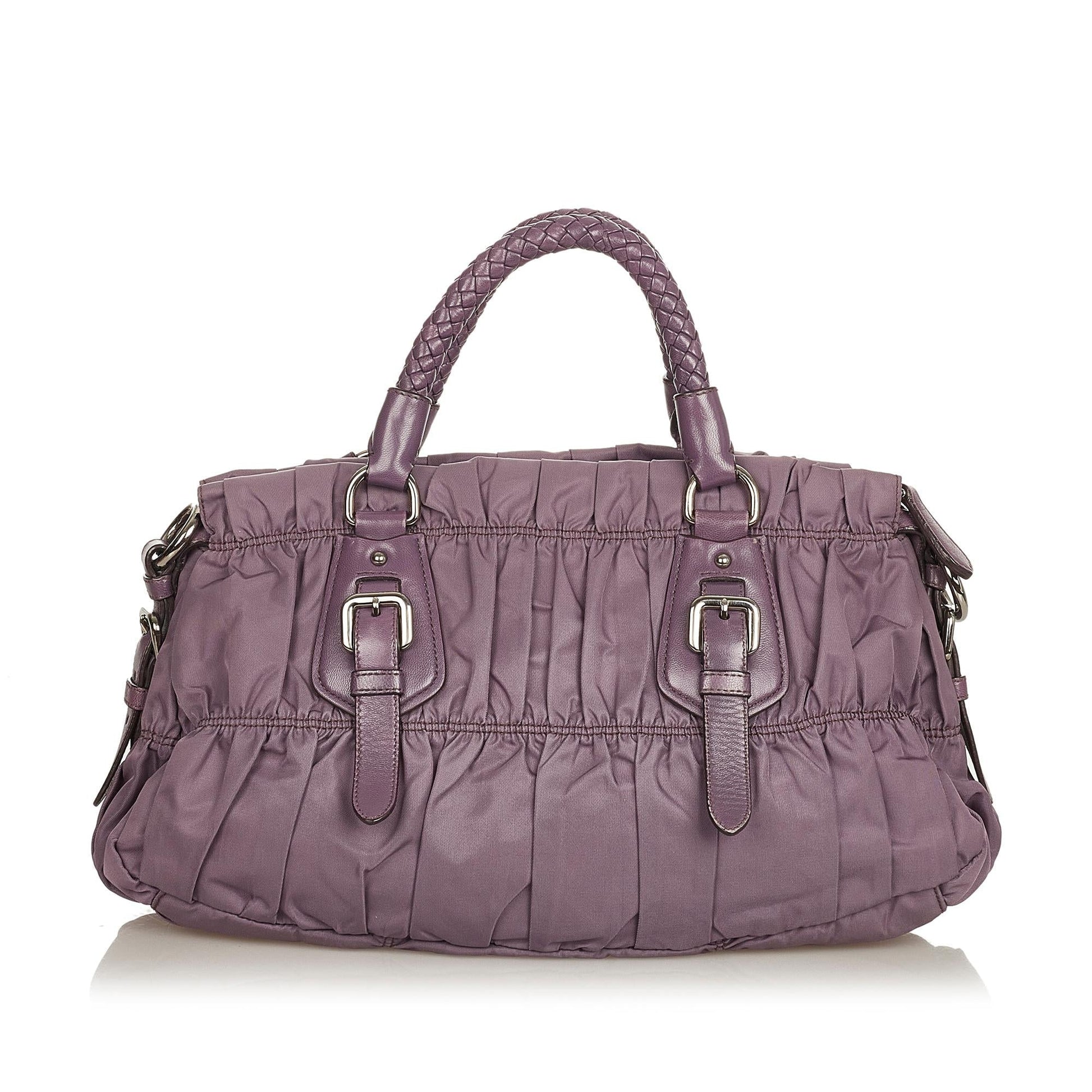 Prada Tessuto Gaufre Satchel Style 24 - Rovelle Bags