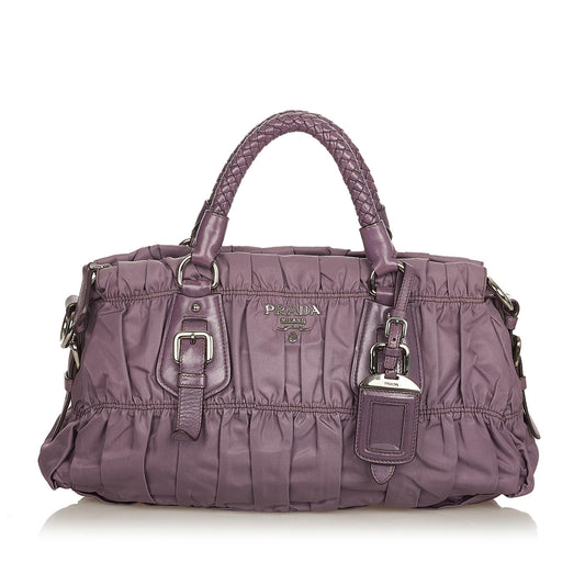 Prada Tessuto Gaufre Satchel Style 24 - Rovelle Bags
