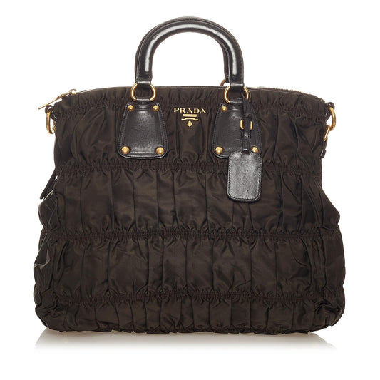Prada Tessuto Gaufre Satchel Style 27 - Rovelle Bags