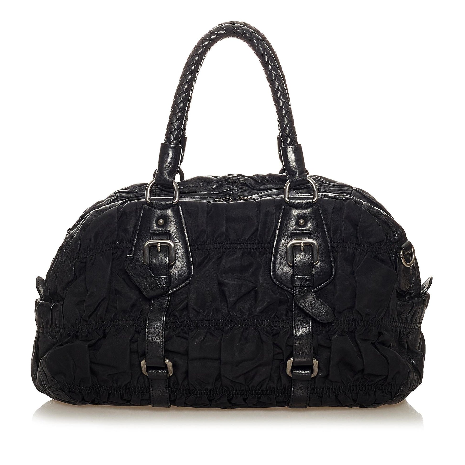 Prada Tessuto Gaufre Satchel Style 26 - Rovelle Bags