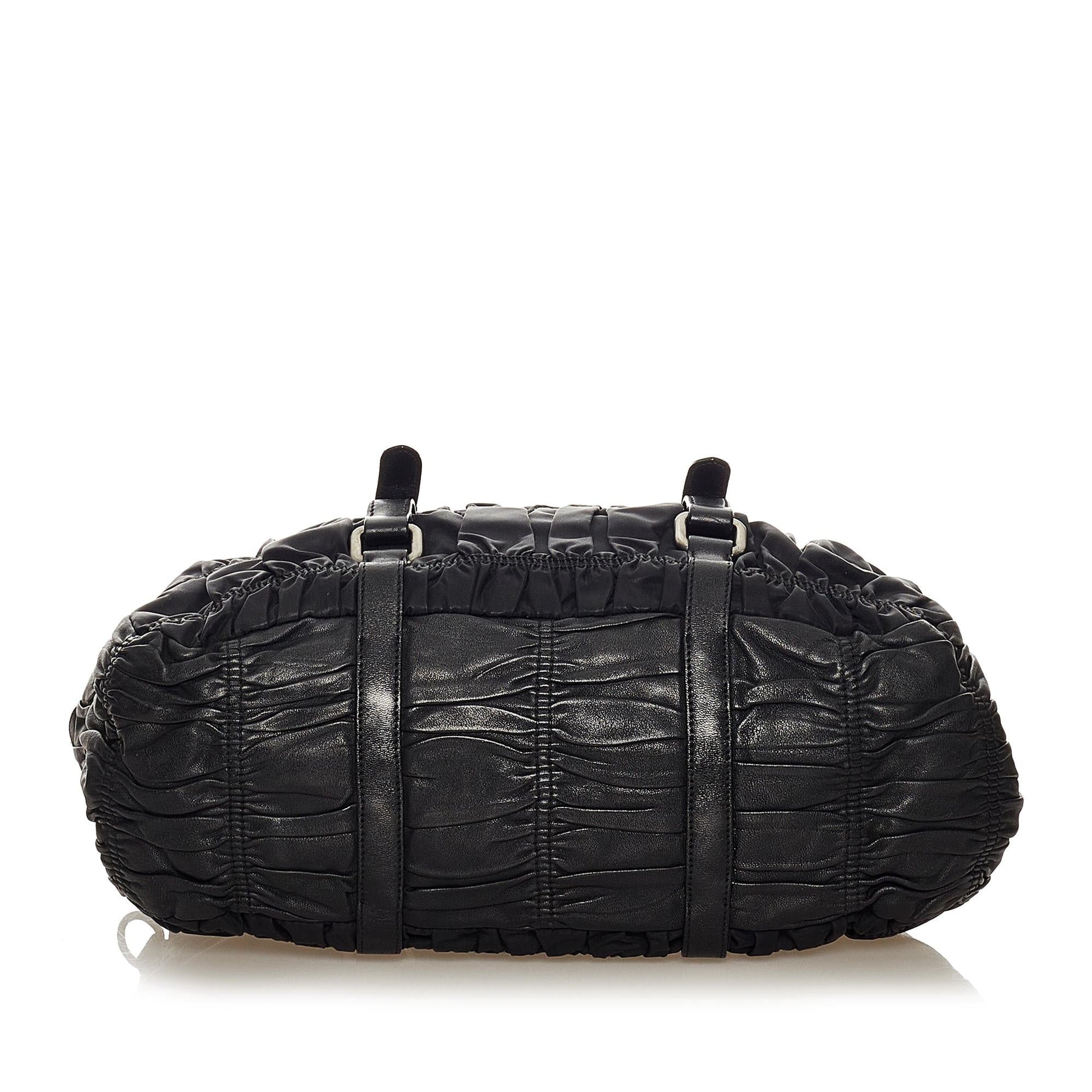 Prada Tessuto Gaufre Satchel Style 26 - Rovelle Bags