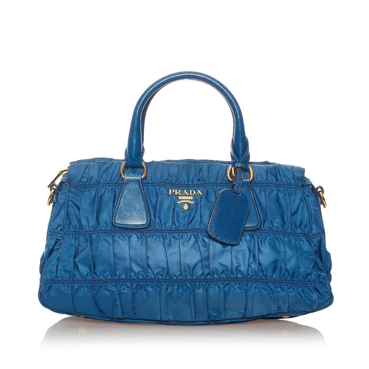 Prada Tessuto Gaufre Satchel Style 19 - Rovelle Bags