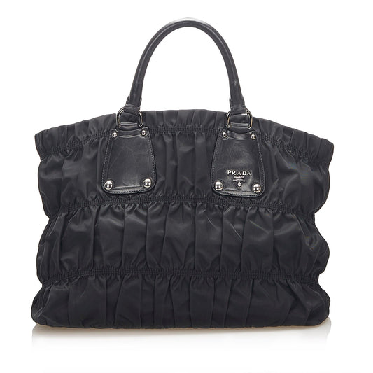 Prada Tessuto Gaufre Tote Handbag Style 4 - Rovelle Bags