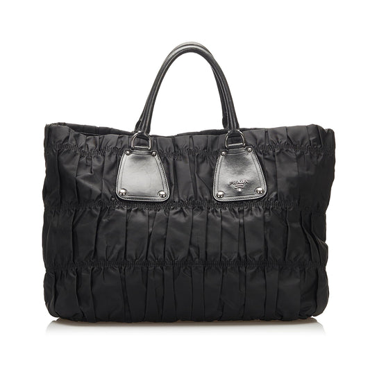 Prada Tessuto Gaufre Tote Handbag Style 3 - Rovelle Bags