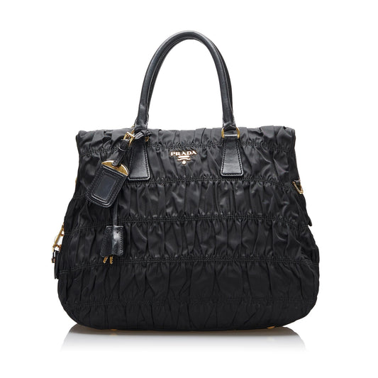 Prada Tessuto Gaufre Tote Handbag Style 2 - Rovelle Bags