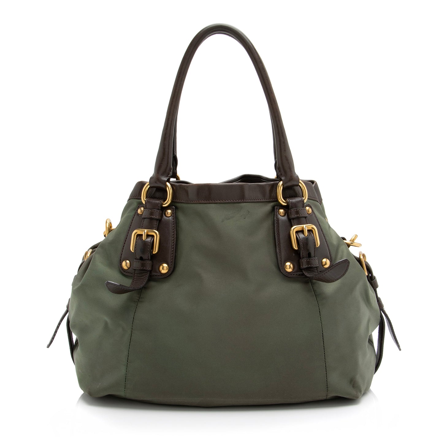 Prada Tessuto Jacquard Logo Convertible Large Tote - Rovelle Bags