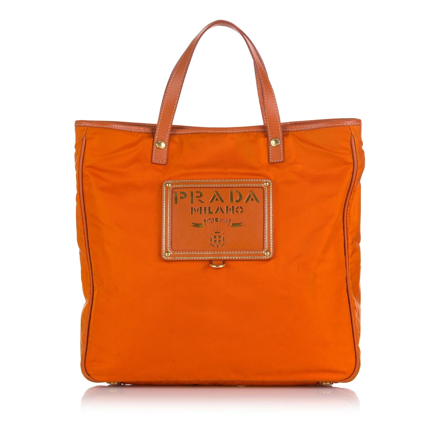 Prada Tessuto Logo Oro Satchel Style 2 - Rovelle Bags