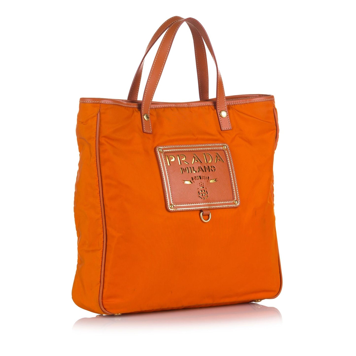 Prada Tessuto Logo Oro Satchel Style 2 - Rovelle Bags