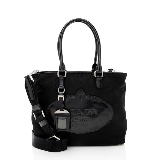 Prada Tessuto Logo Tote - Rovelle Bags