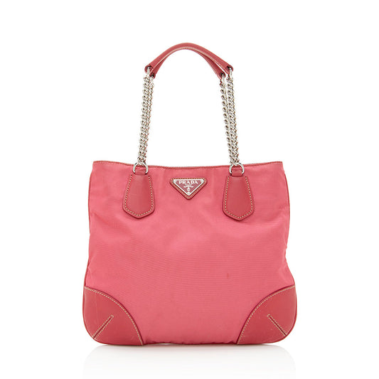 Prada Tessuto Chain Mini Tote - Rovelle Bags