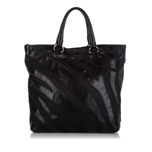 Prada Tessuto Nappa Waves Tote Bag Style 3 - Rovelle Bags