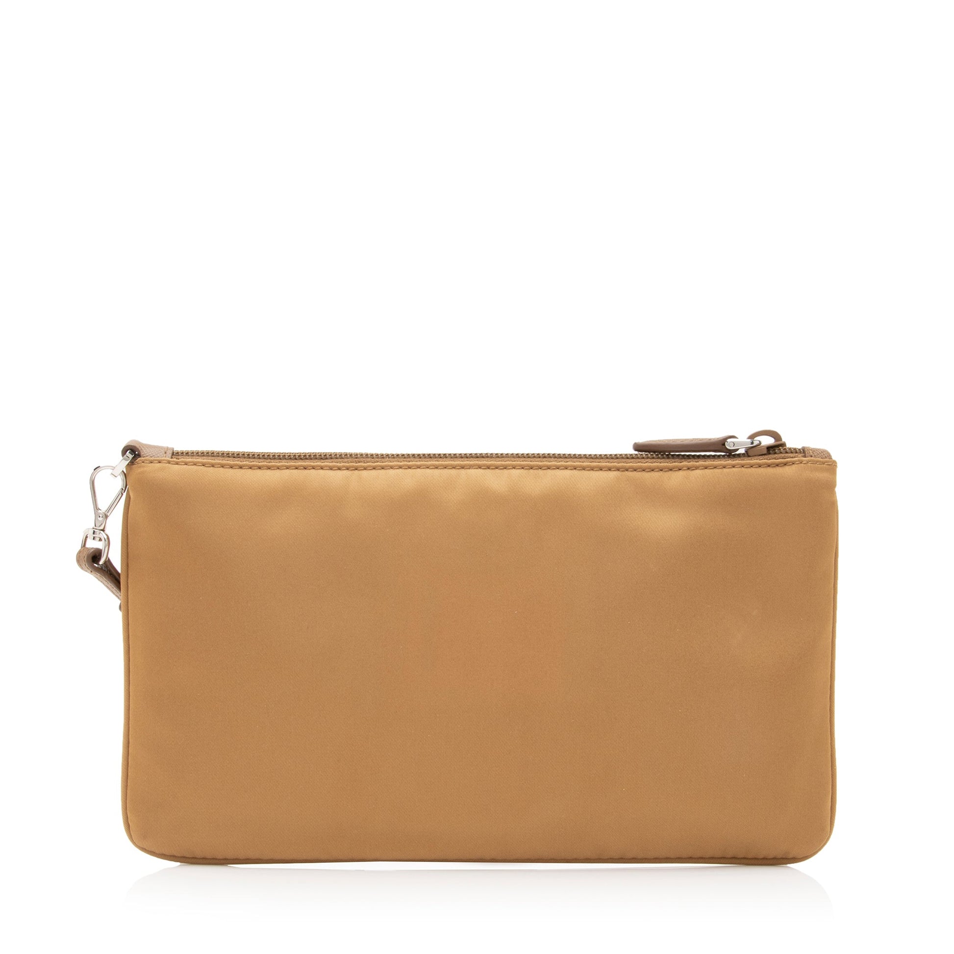 Prada Tessuto Saffiano Piatto Maniglia Wristlet Clutch - Rovelle Bags