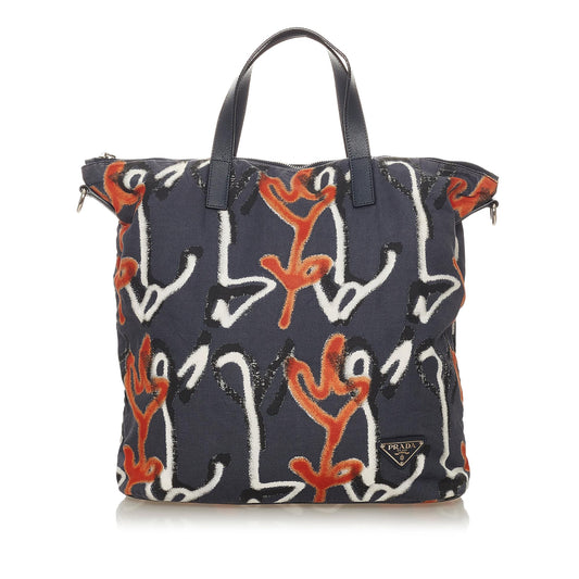 Prada Tessuto Stampato Satchel Style 10 - Rovelle Bags