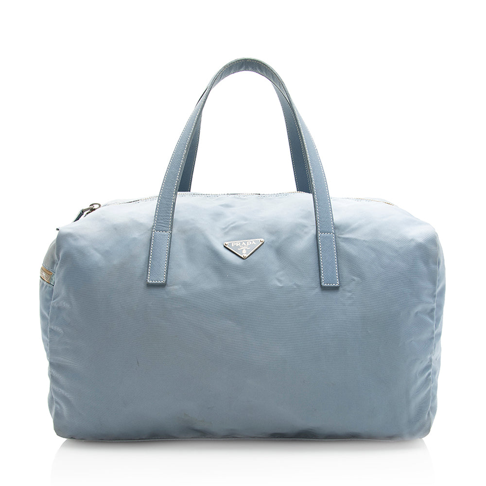 Prada Tessuto Vernice Small Duffle Bag - FINAL - Rovelle Bags