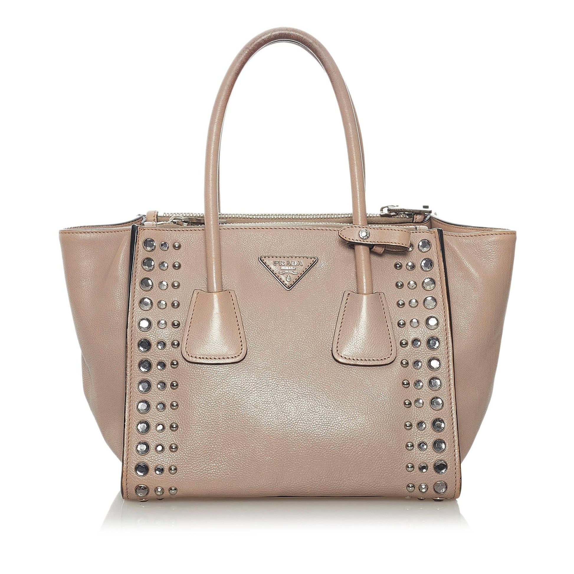 Prada Twin Pocket Leather Handbag Style 4 - Rovelle Bags