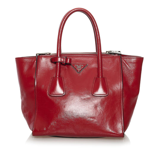 Prada Twin Pocket Leather Handbag Style 3 - Rovelle Bags