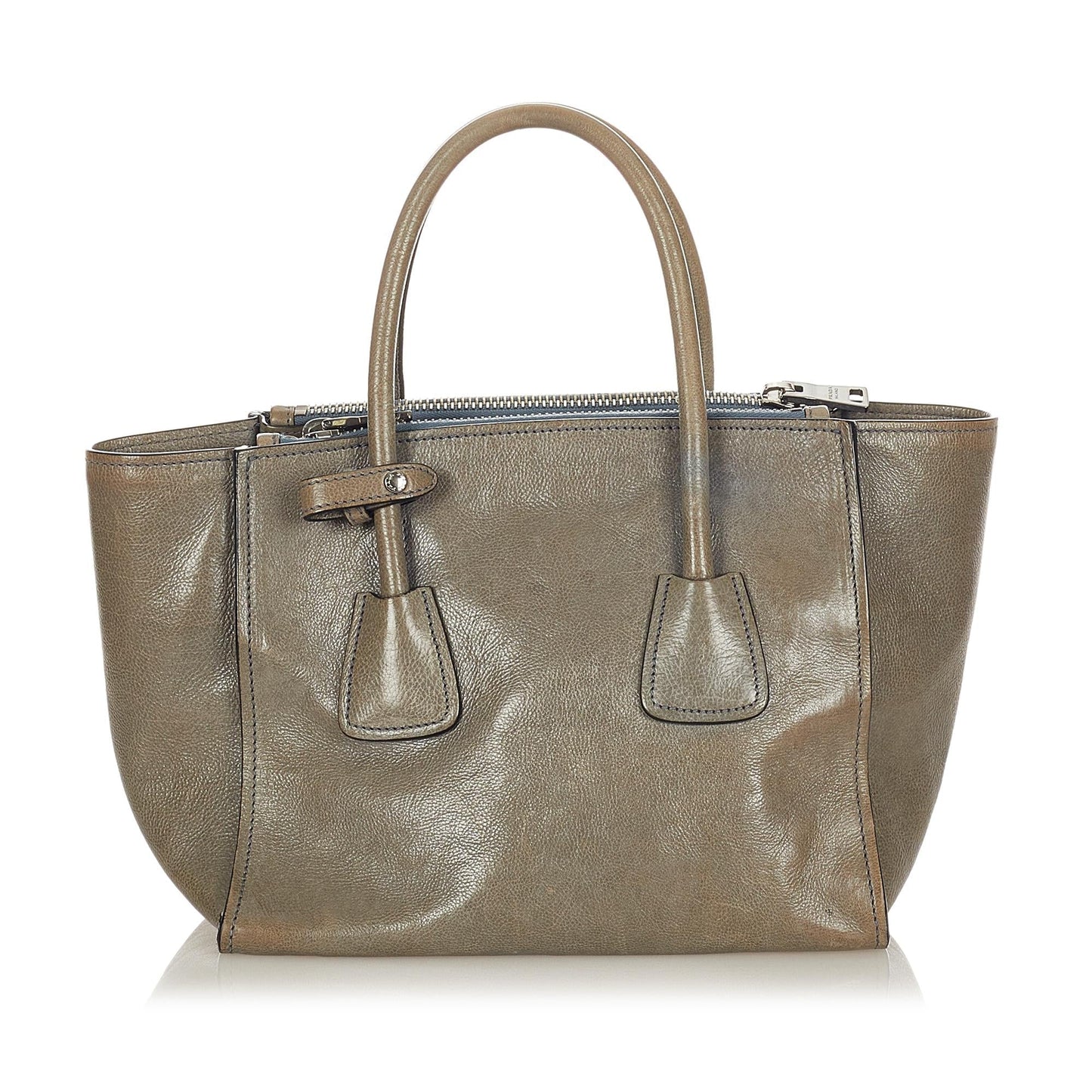 Prada Twin Pocket Leather Satchel Style 19 - Rovelle Bags