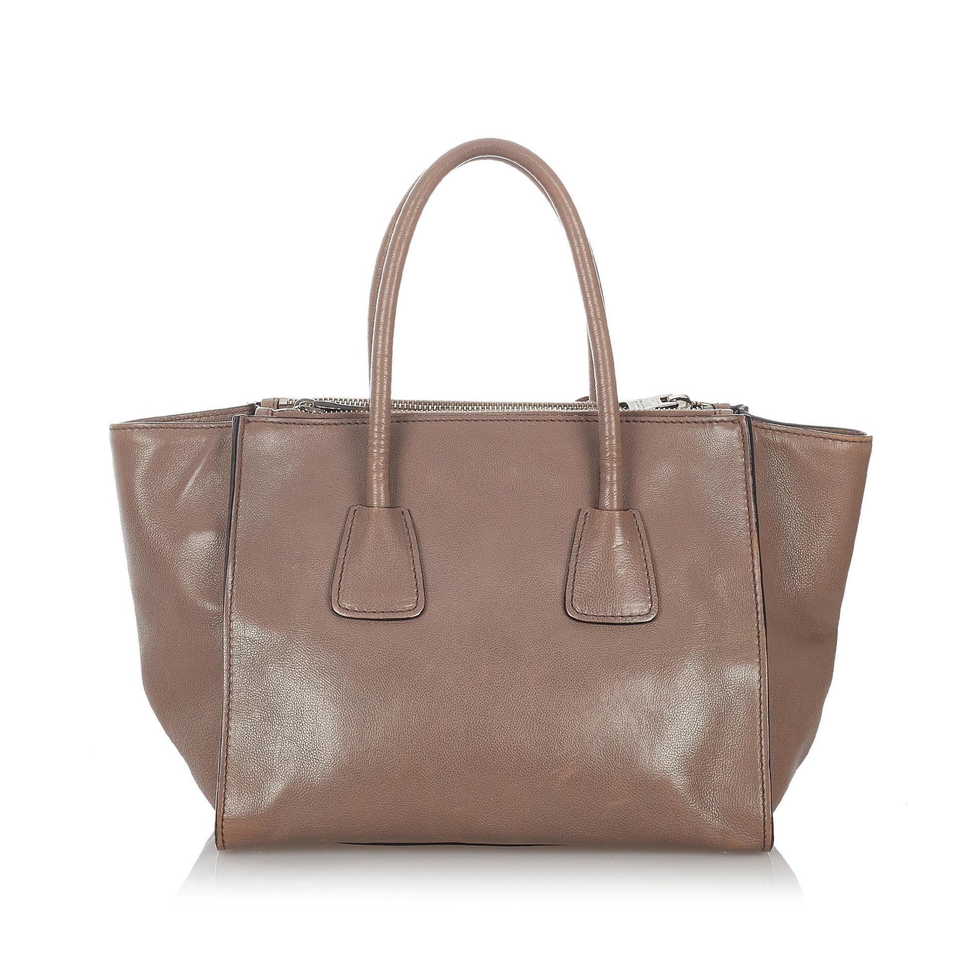 Prada Twin Pocket Leather Satchel Style 29 - Rovelle Bags