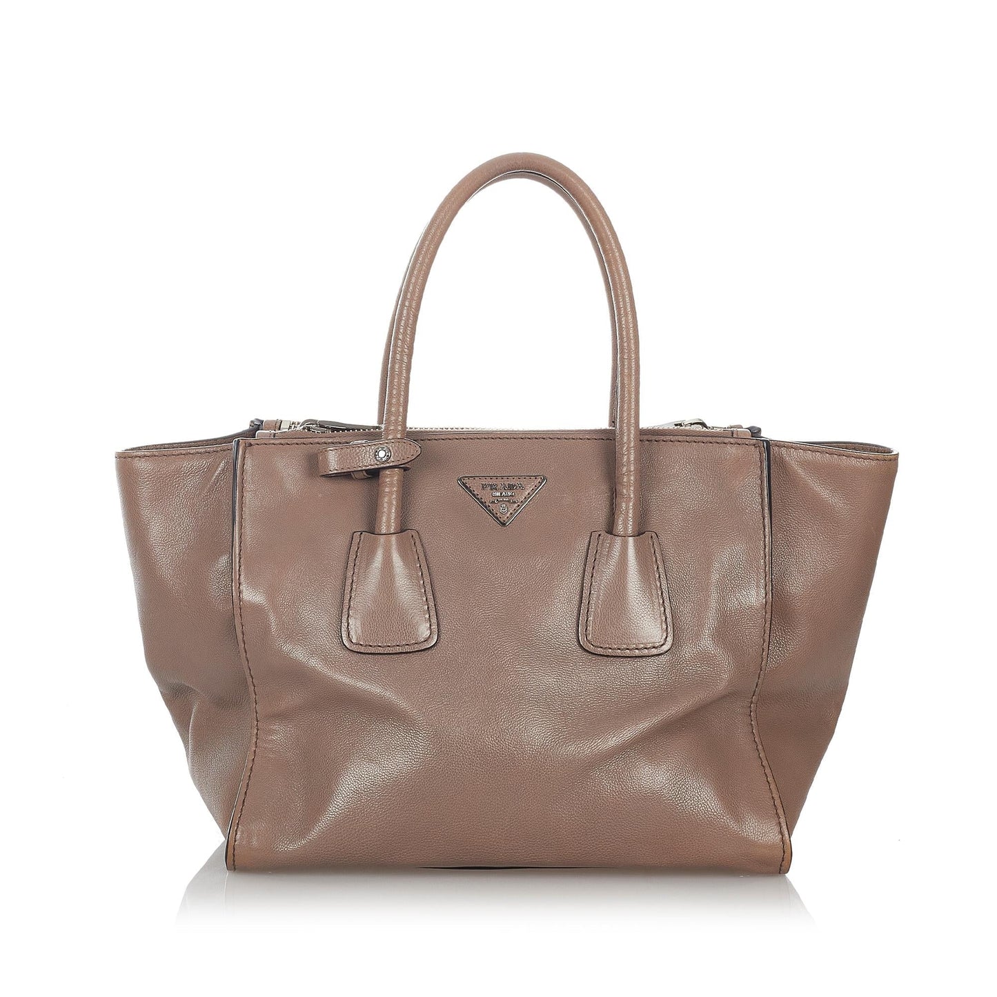 Prada Twin Pocket Leather Satchel Style 29 - Rovelle Bags