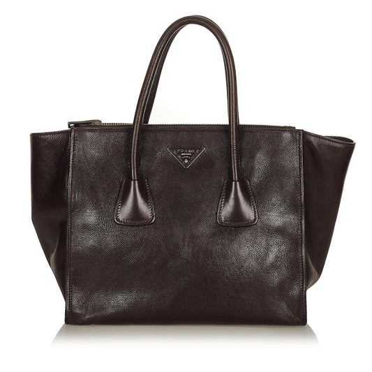 Prada Twin Pocket Leather Satchel Style 31 - Rovelle Bags