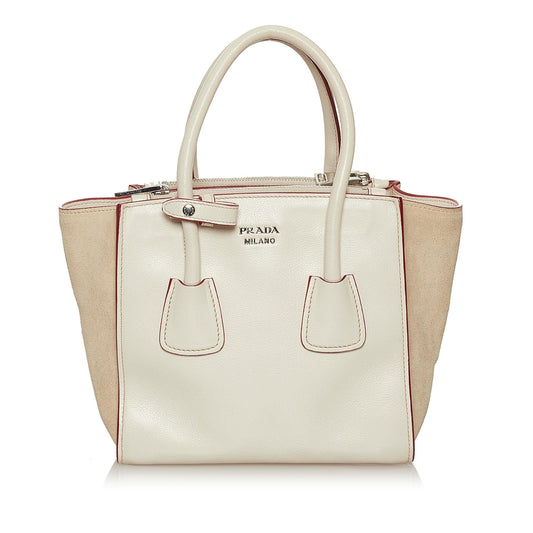 Prada Twin Pocket Leather Satchel Style 23 - Rovelle Bags