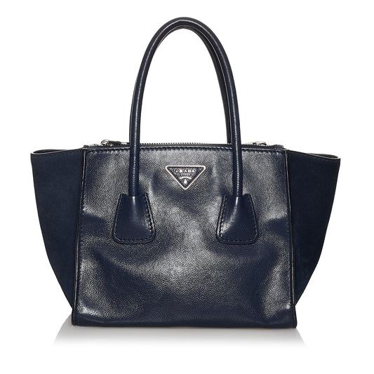Prada Twin Pocket Leather Satchel Style 21 - Rovelle Bags