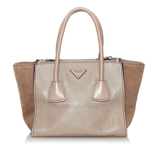 Prada Twin Pocket Leather Satchel Style 20 - Rovelle Bags