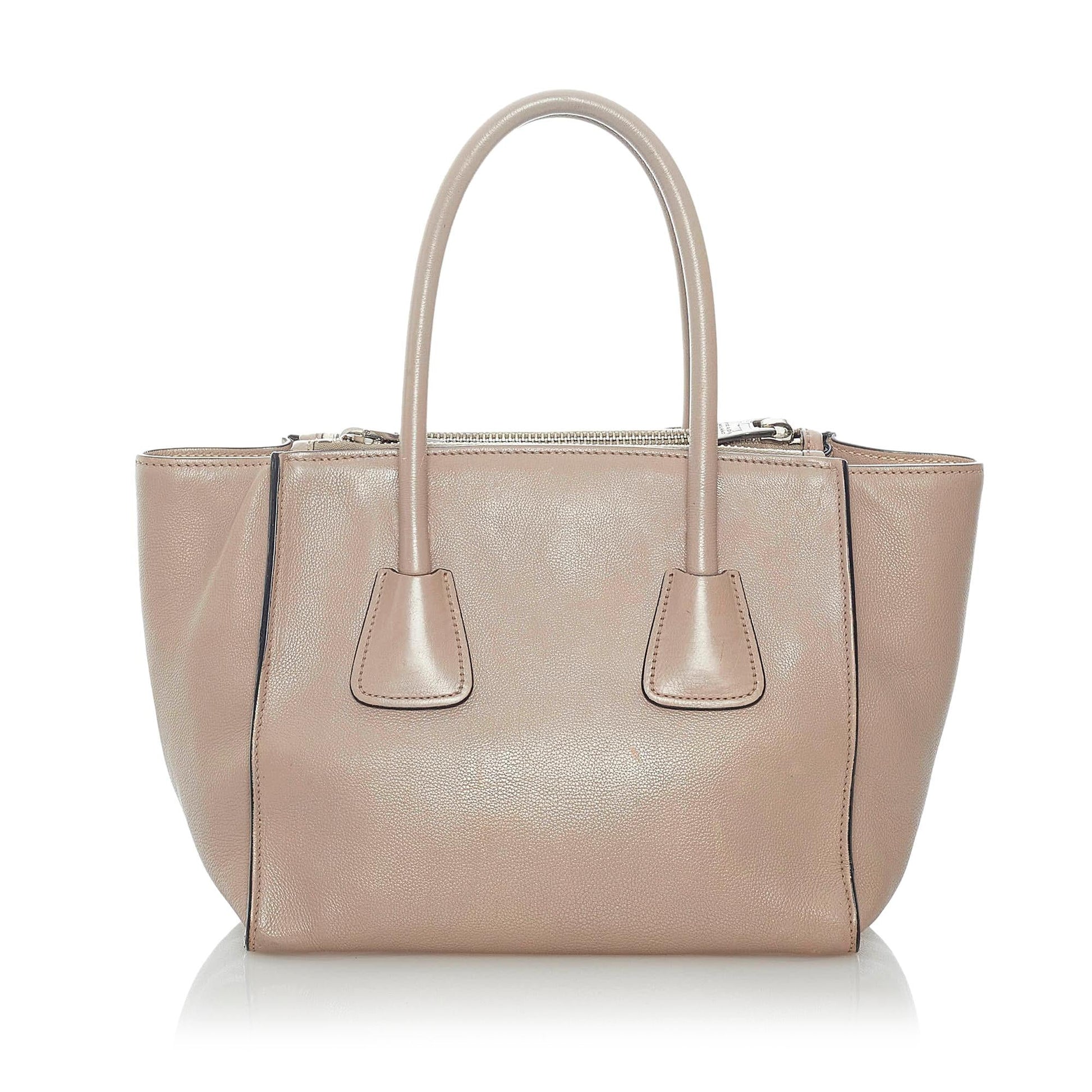 Prada Twin Pocket Leather Satchel Style 13 - Rovelle Bags