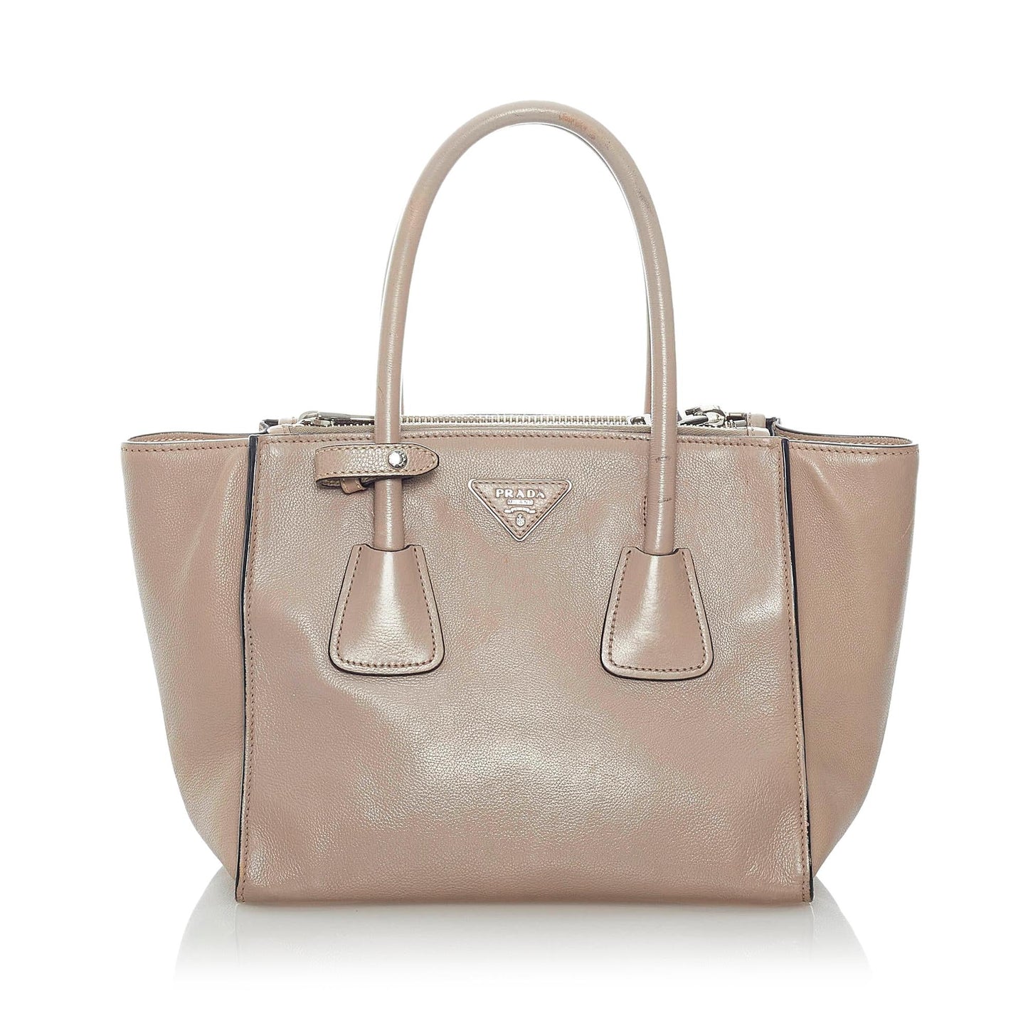 Prada Twin Pocket Leather Satchel Style 13 - Rovelle Bags