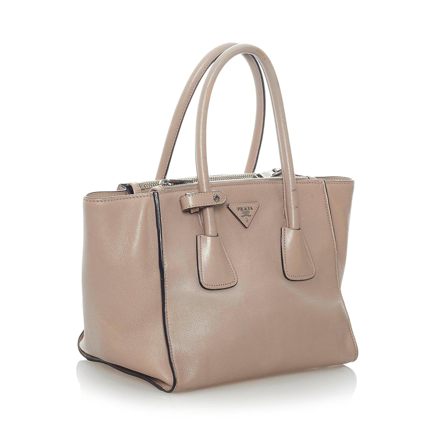 Prada Twin Pocket Leather Satchel Style 13 - Rovelle Bags