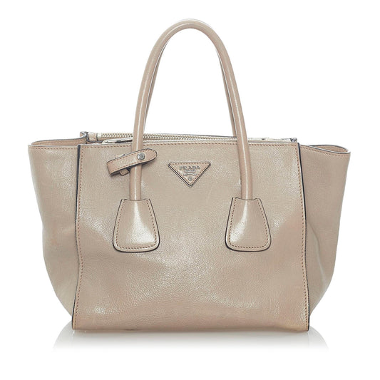 Prada Twin Pocket Leather Satchel Style 11 - Rovelle Bags