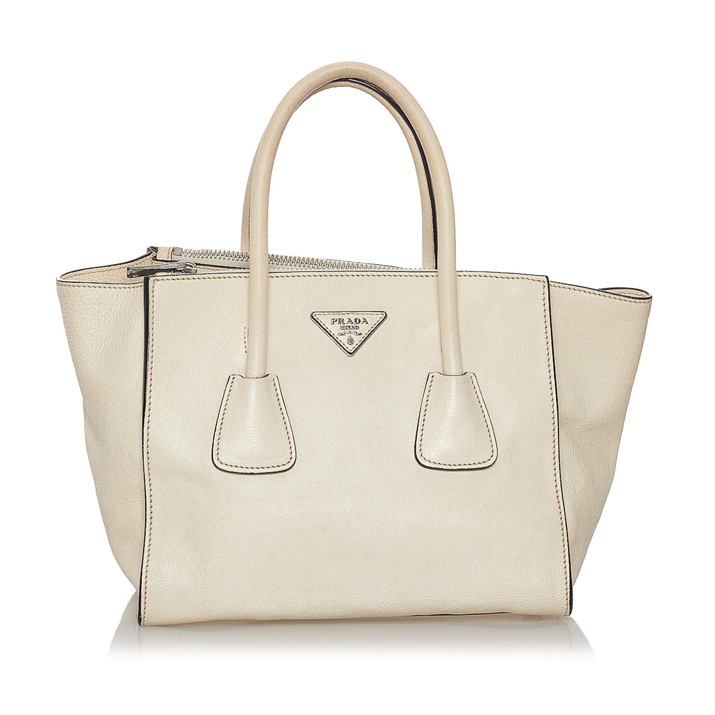 Prada Twin Pocket Leather Satchel Style 9 - Rovelle Bags