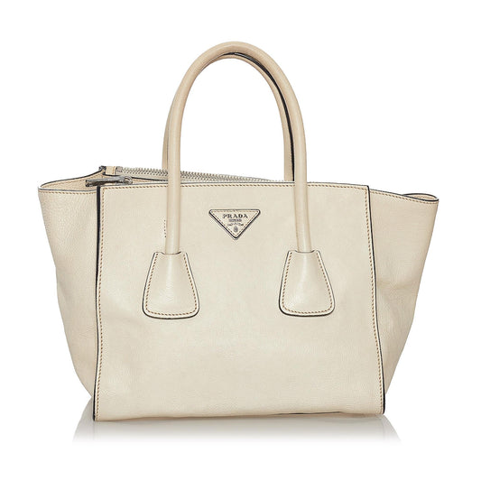 Prada Twin Pocket Leather Satchel Style 9 - Rovelle Bags