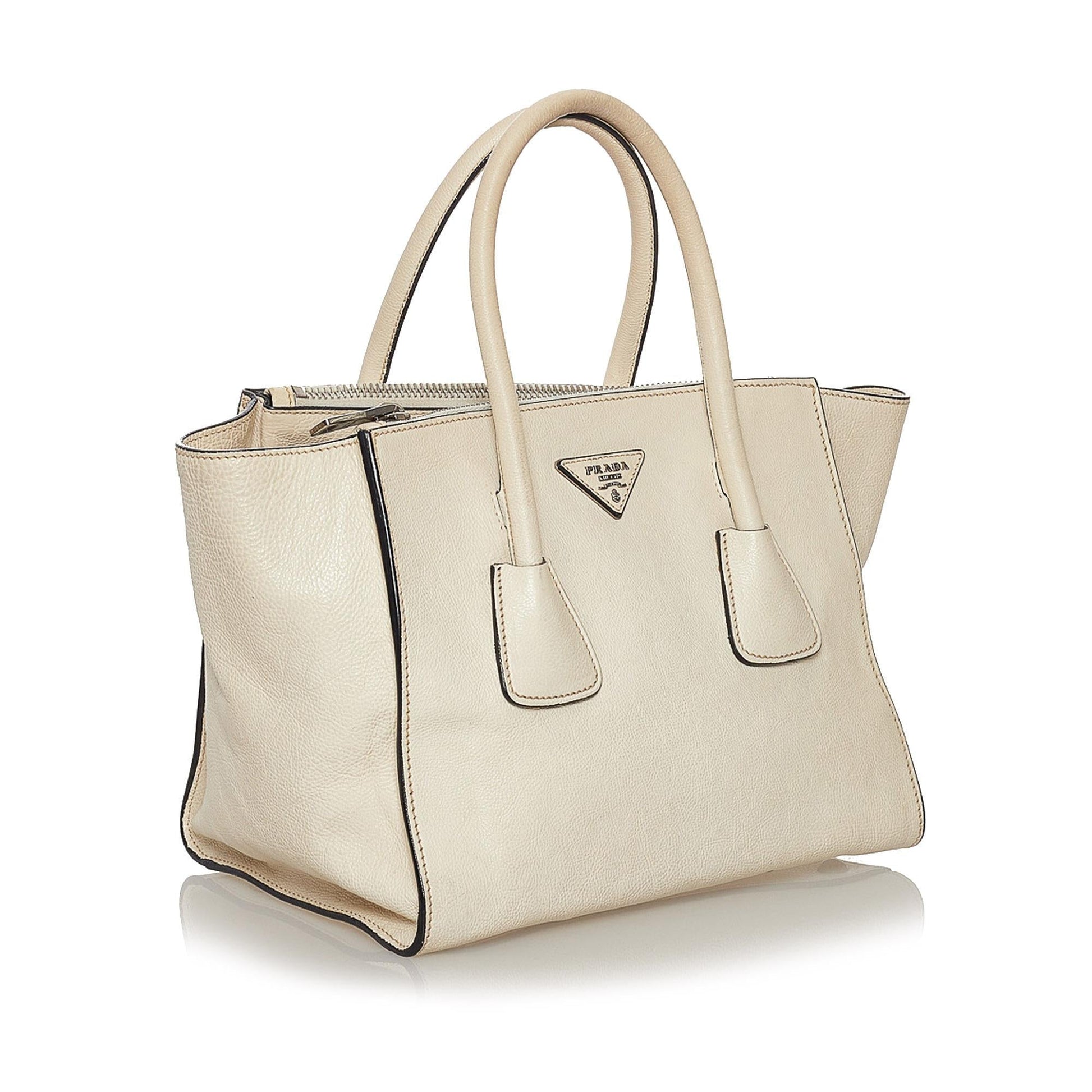 Prada Twin Pocket Leather Satchel Style 9 - Rovelle Bags