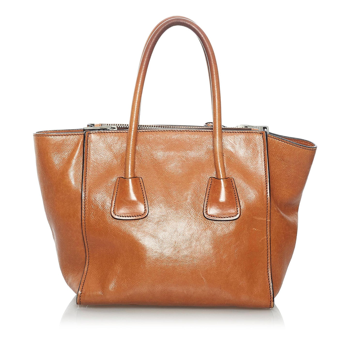 Prada Twin Pocket Leather Satchel Style 8 - Rovelle Bags