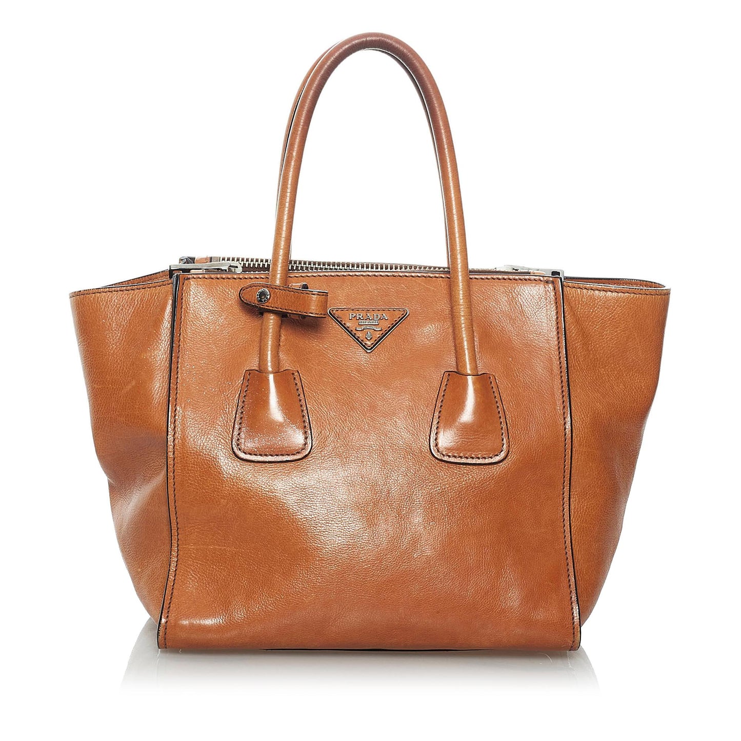 Prada Twin Pocket Leather Satchel Style 8 - Rovelle Bags