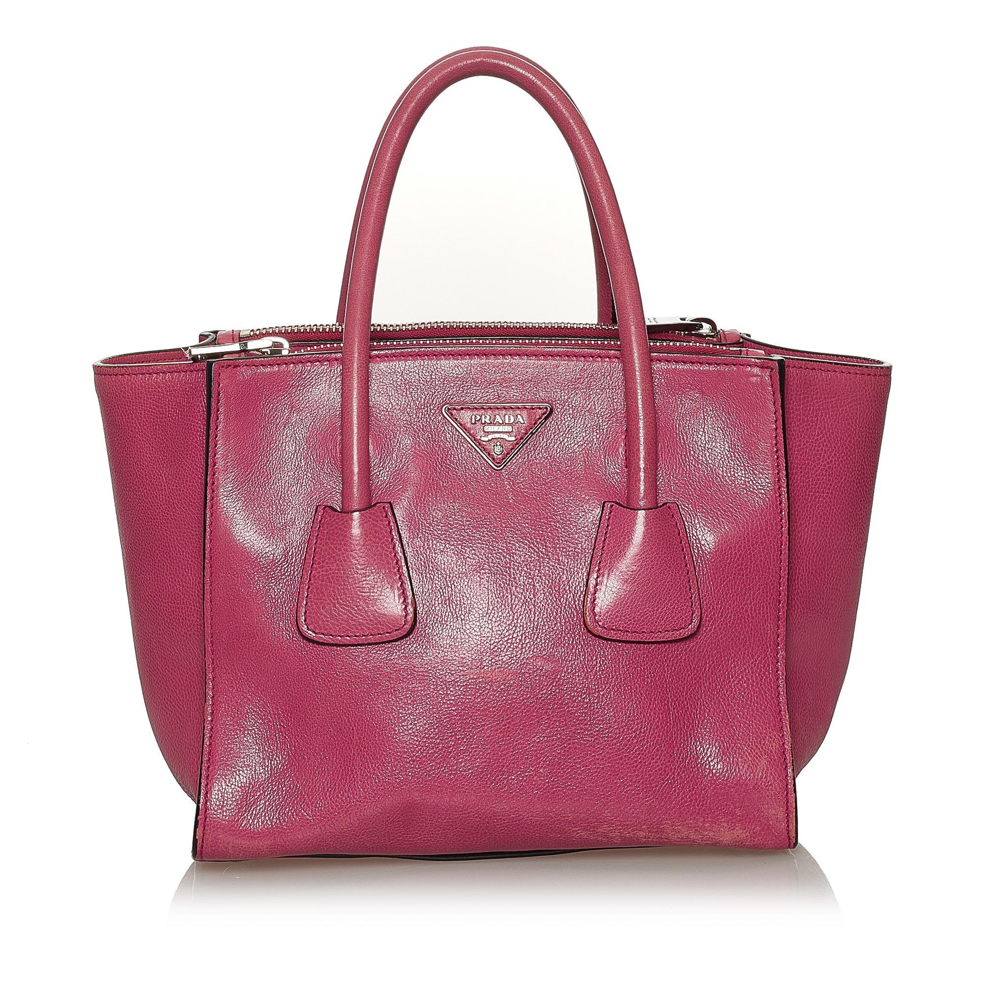 Prada Twin Pocket Leather Satchel Style 7 - Rovelle Bags