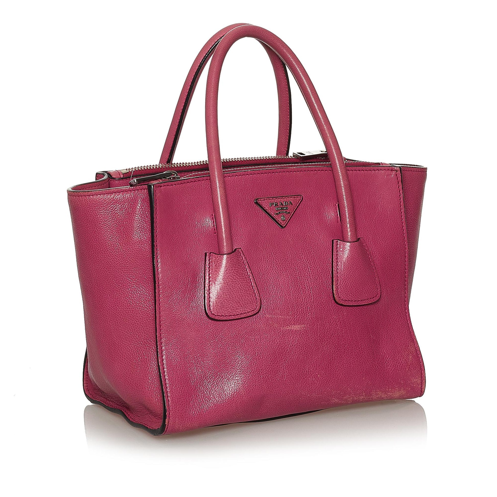 Prada Twin Pocket Leather Satchel Style 7 - Rovelle Bags