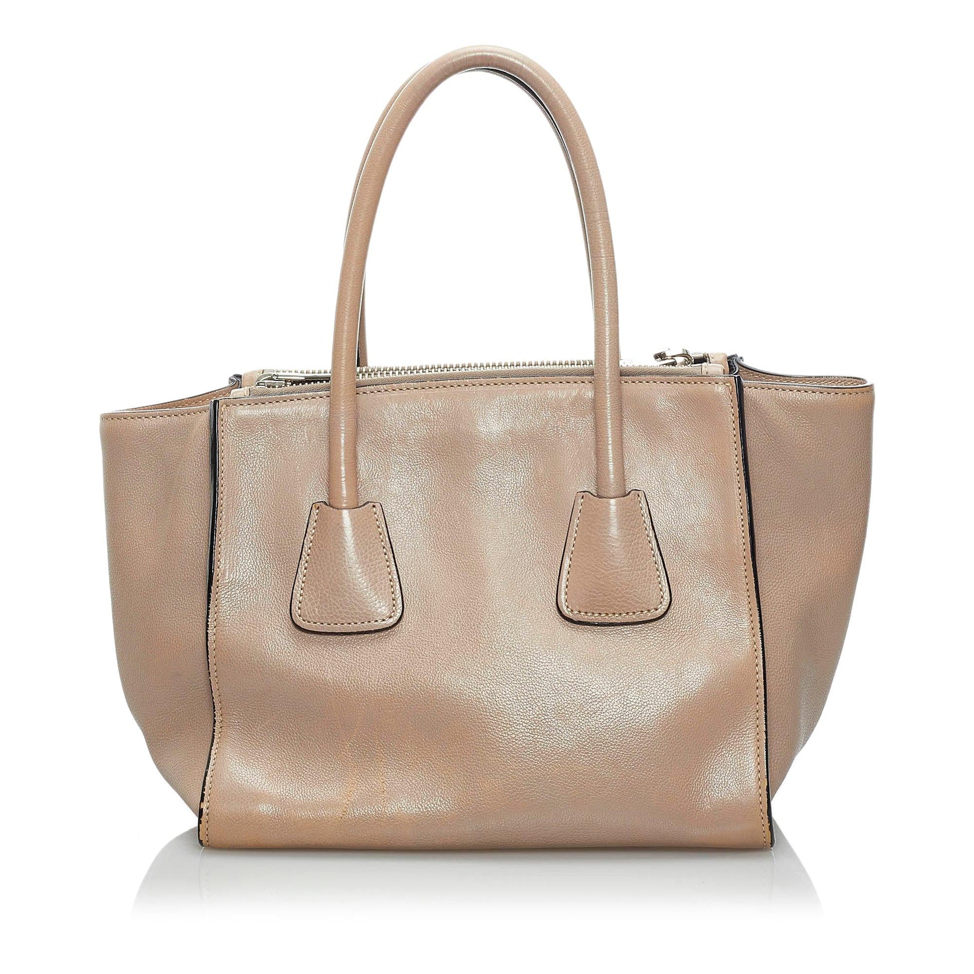 Prada Twin Pocket Leather Satchel Style 5 - Rovelle Bags