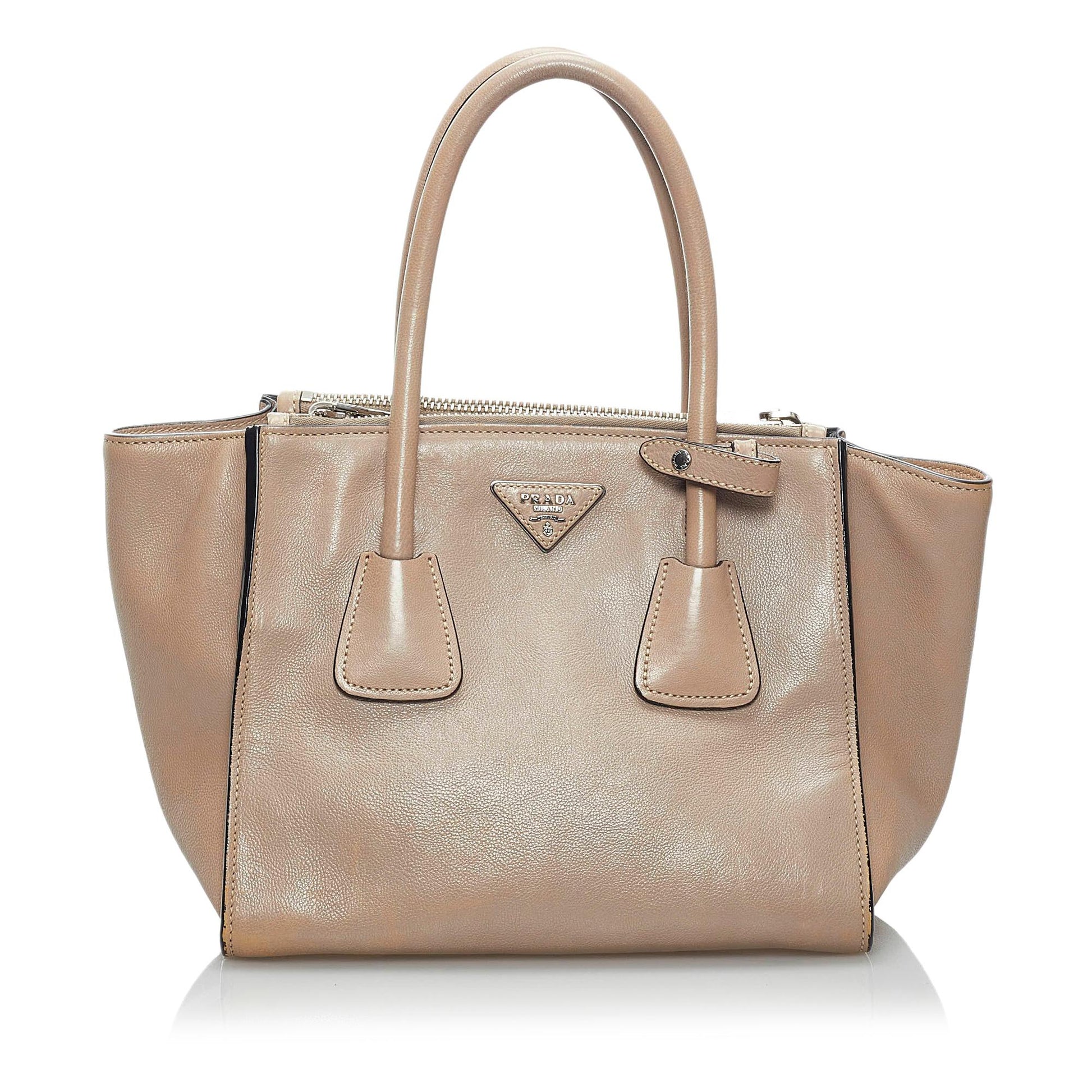 Prada Twin Pocket Leather Satchel Style 5 - Rovelle Bags