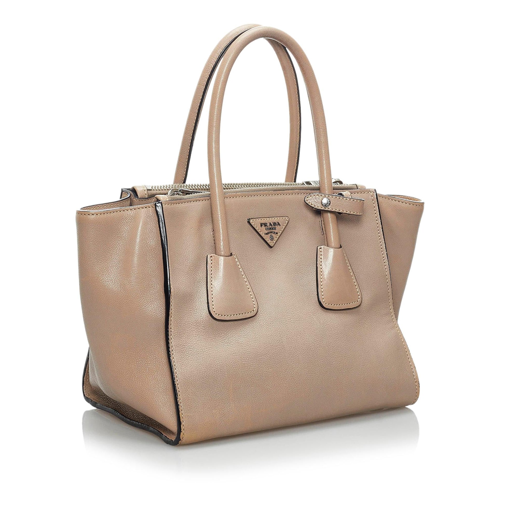 Prada Twin Pocket Leather Satchel Style 5 - Rovelle Bags