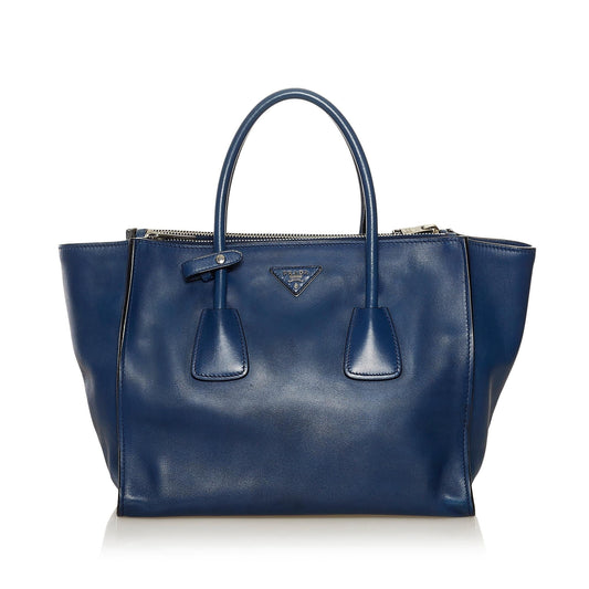 Prada Twin Pocket Leather Satchel Style 4 - Rovelle Bags