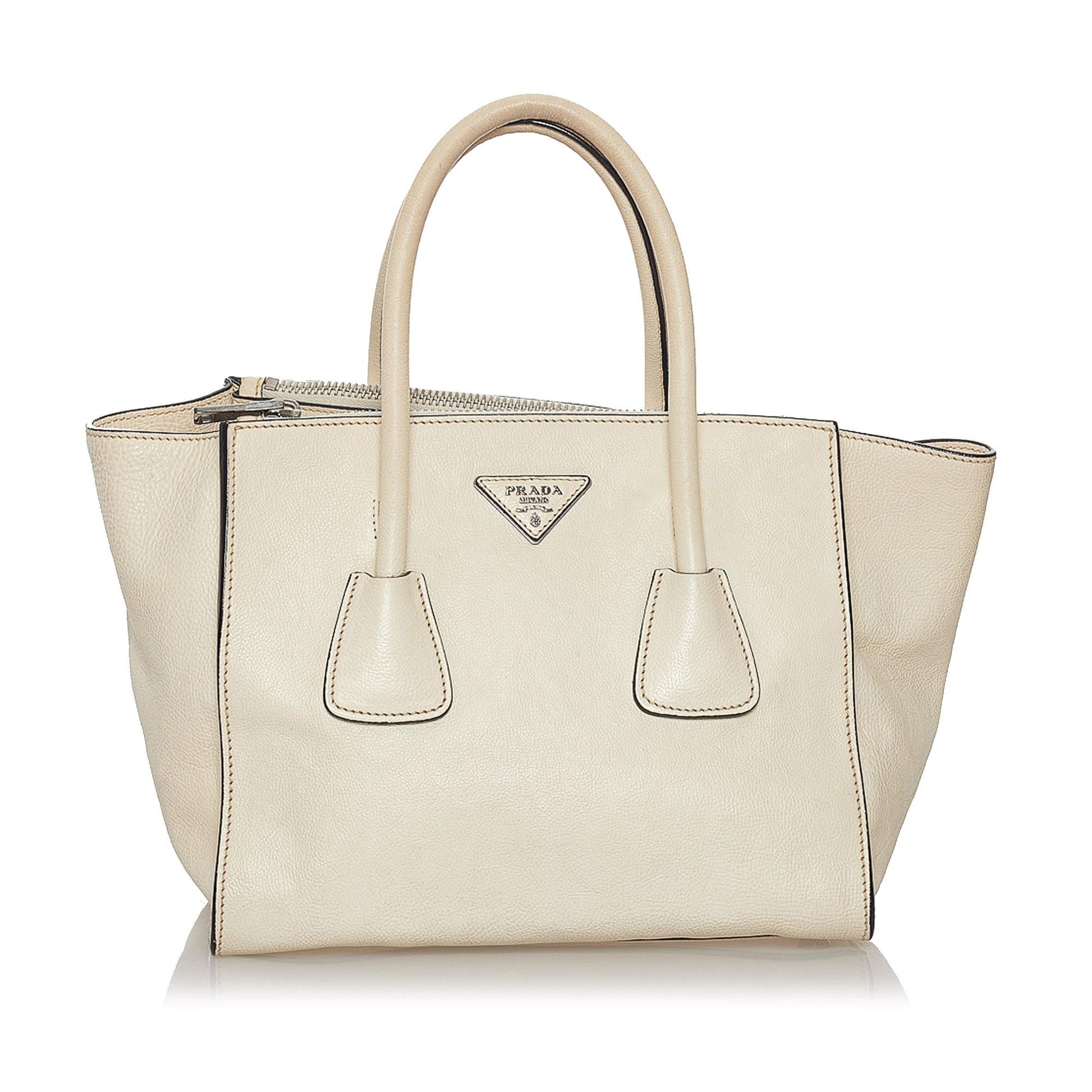 Prada Twin Pocket Leather Satchel - Rovelle Bags