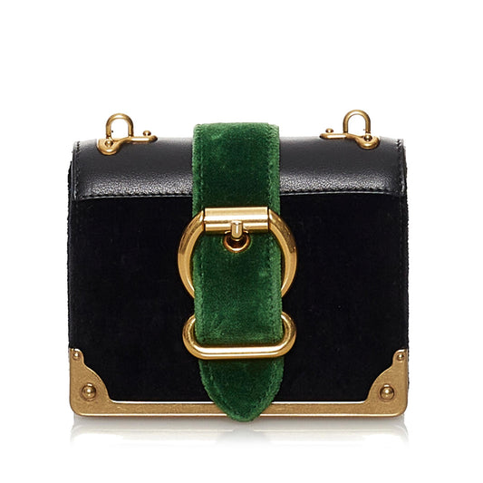 Prada Velluto Micro Cahier Crossbody Bag - Rovelle Bags