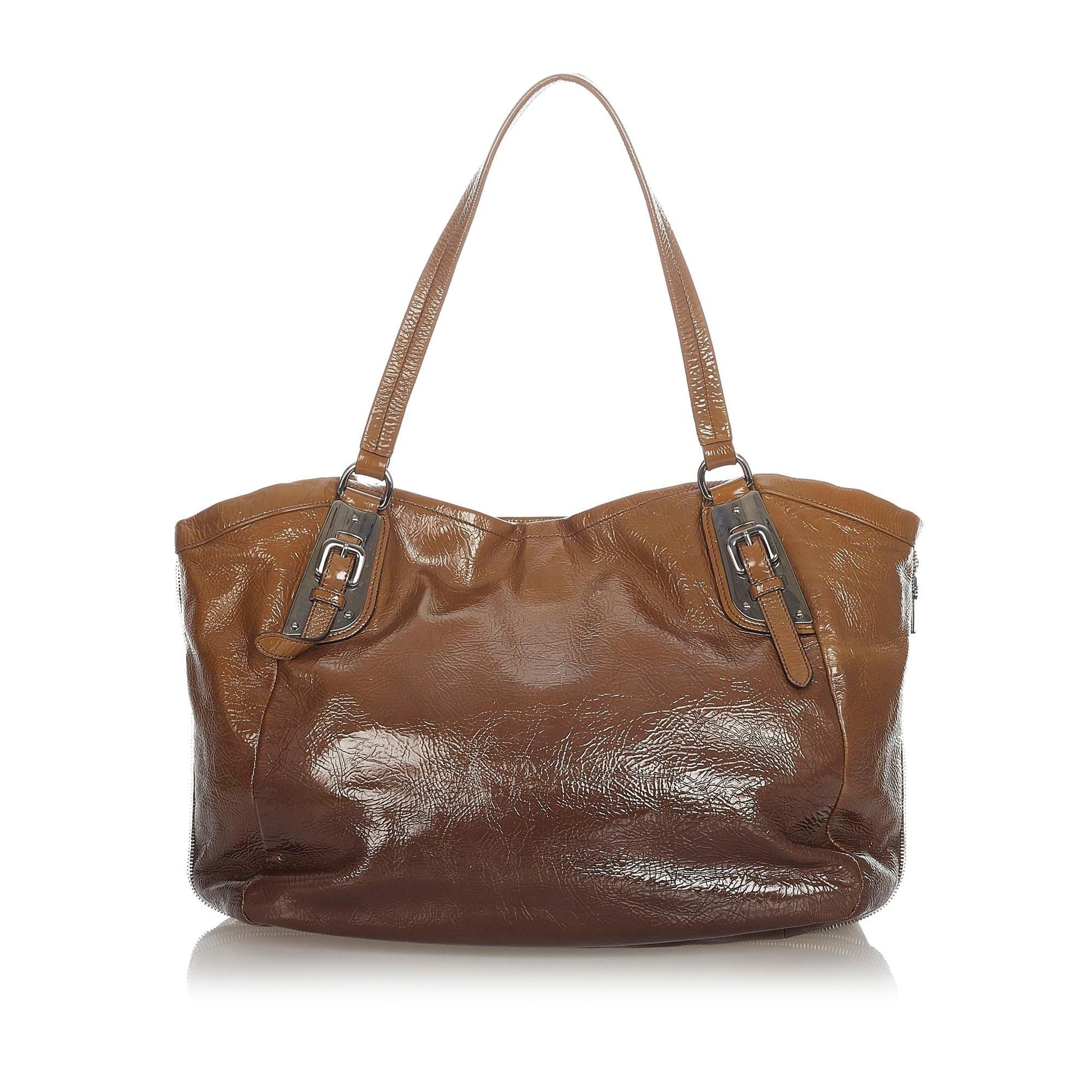 Prada Vernice Sfumato Shopping Tote Bag - Rovelle Bags