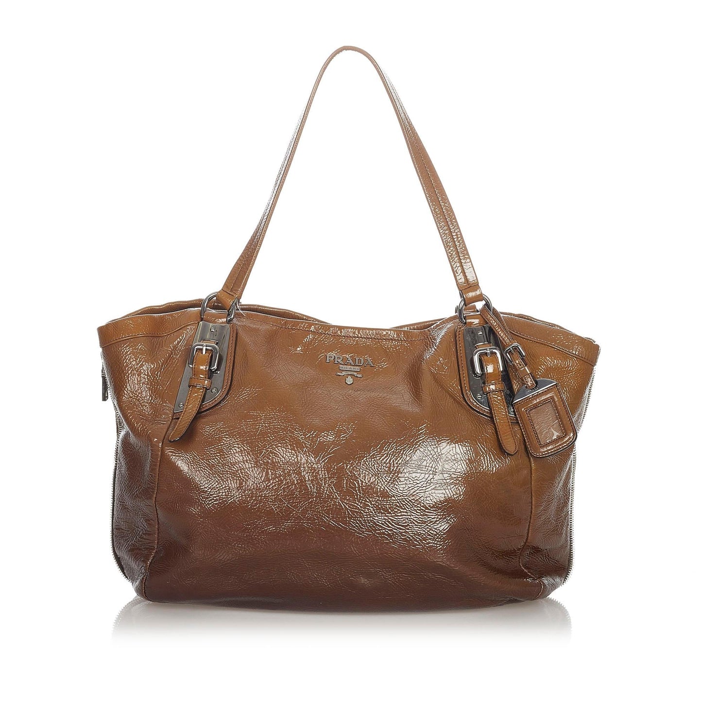 Prada Vernice Sfumato Shopping Tote Bag - Rovelle Bags