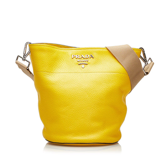 Prada Vitello Daino Bucket Bag Style 2 - Rovelle Bags