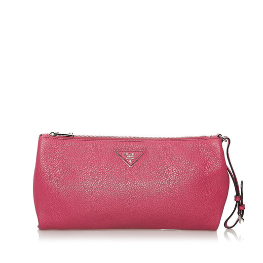 Prada Vitello Daino Clutch Bag - Rovelle Bags